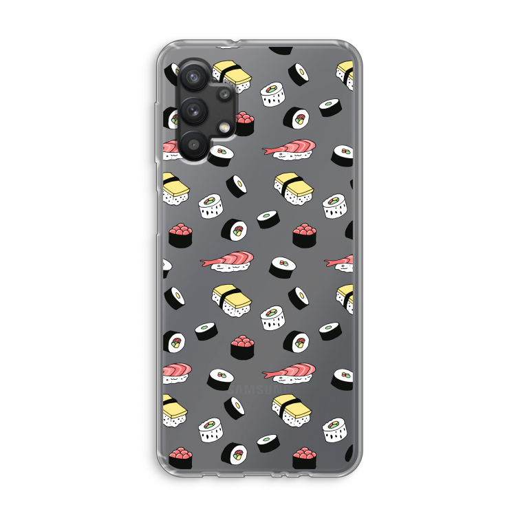 Sushi time: Samsung Galaxy A32 5G Transparant Hoesje