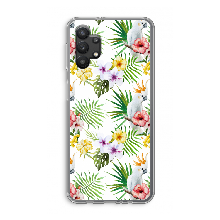 Gele kuif: Samsung Galaxy A32 5G Transparant Hoesje