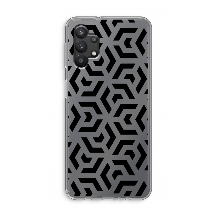 Crazy pattern: Samsung Galaxy A32 5G Transparant Hoesje