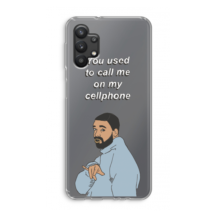 Hotline bling: Samsung Galaxy A32 5G Transparant Hoesje
