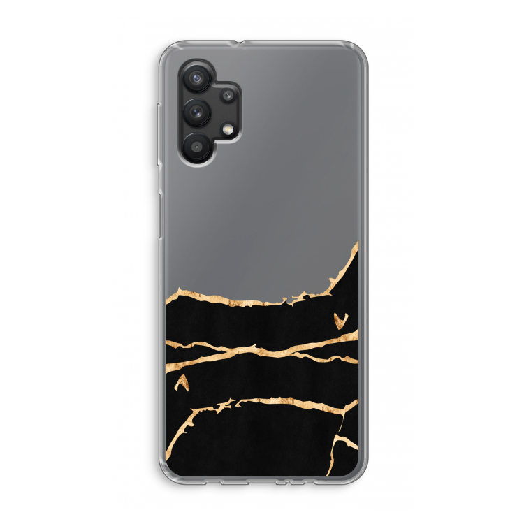 Gouden marmer: Samsung Galaxy A32 5G Transparant Hoesje