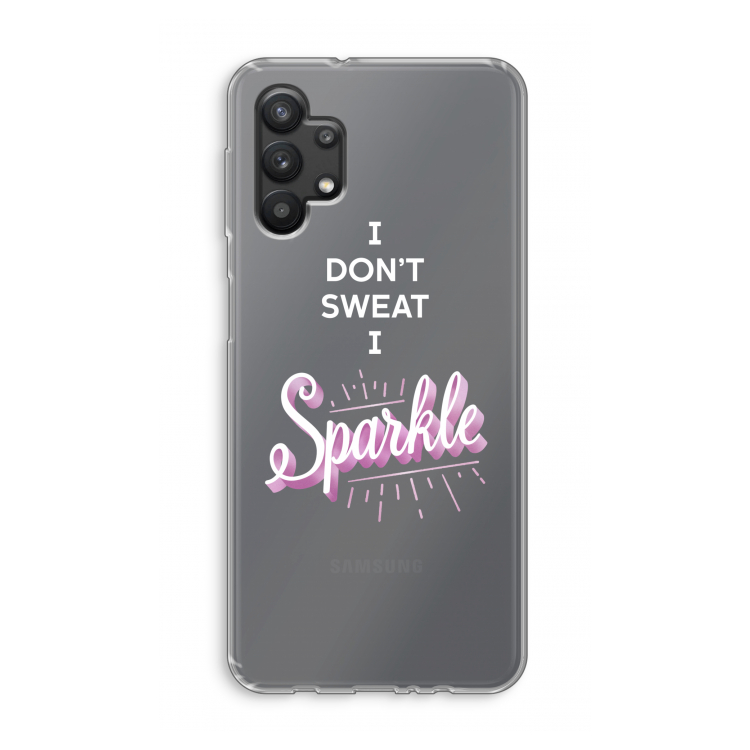 Sparkle quote: Samsung Galaxy A32 5G Transparant Hoesje