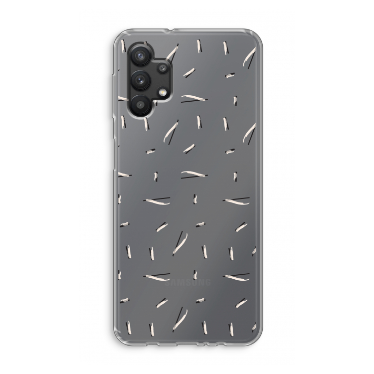 Hipster stripes: Samsung Galaxy A32 5G Transparant Hoesje