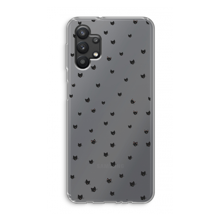 Kleine kattenkopjes: Samsung Galaxy A32 5G Transparant Hoesje
