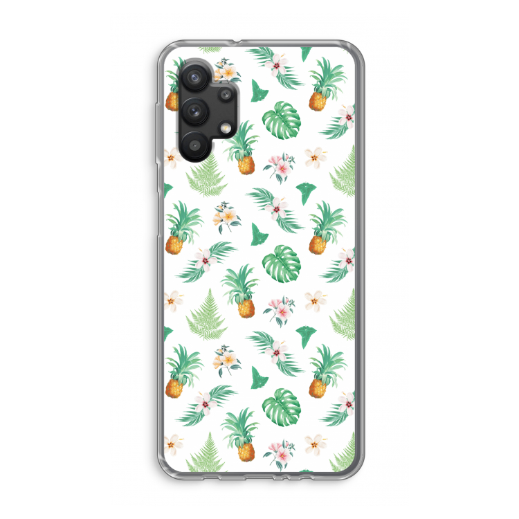 Ananas bladeren: Samsung Galaxy A32 5G Transparant Hoesje