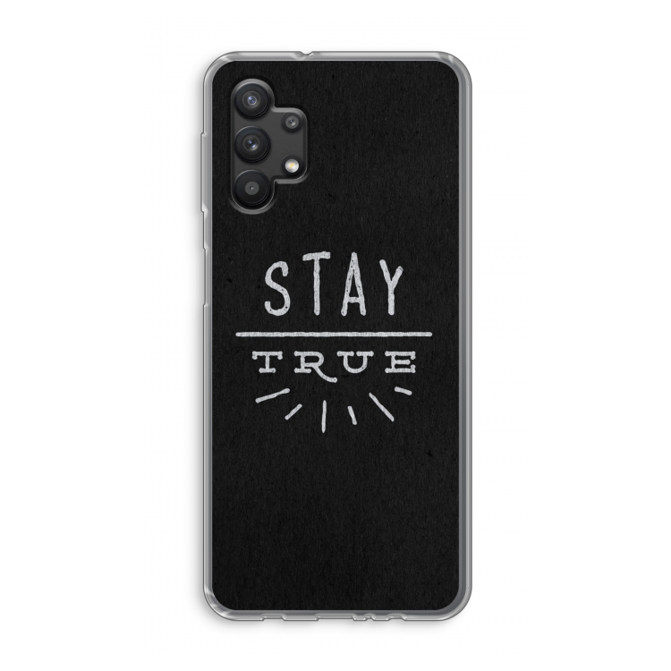 Stay true: Samsung Galaxy A32 5G Transparant Hoesje