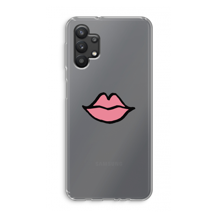 Kusje: Samsung Galaxy A32 5G Transparant Hoesje