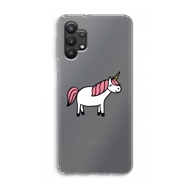 Eenhoorn: Samsung Galaxy A32 5G Transparant Hoesje