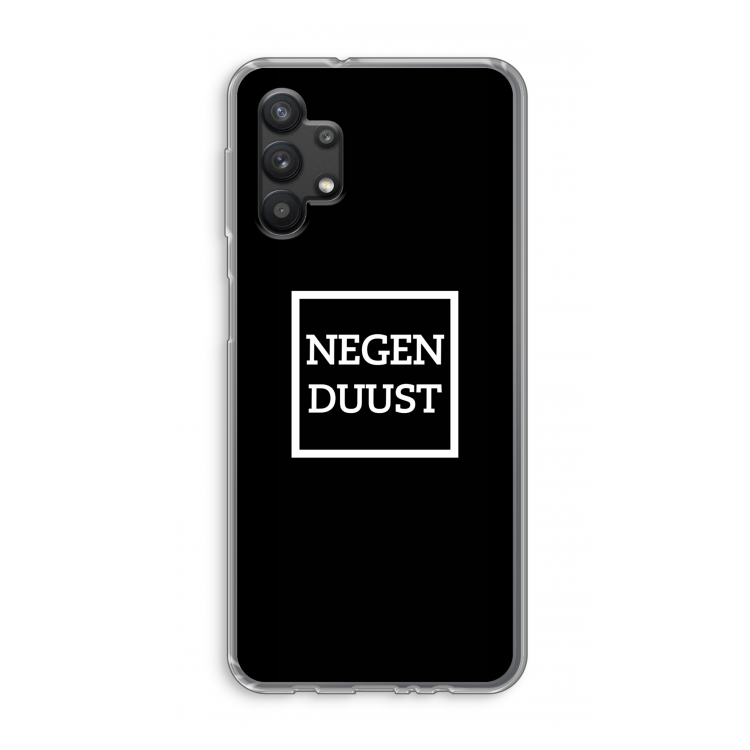 Negenduust black: Samsung Galaxy A32 5G Transparant Hoesje