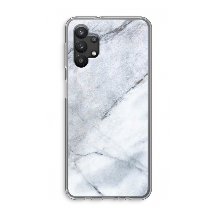 Witte marmer: Samsung Galaxy A32 5G Transparant Hoesje
