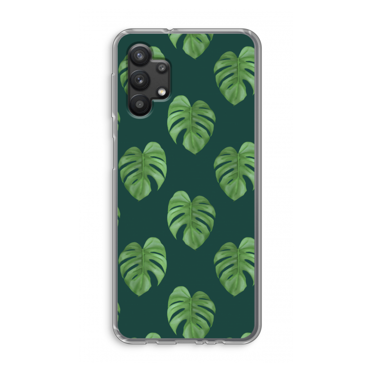 Monstera leaves: Samsung Galaxy A32 5G Transparant Hoesje