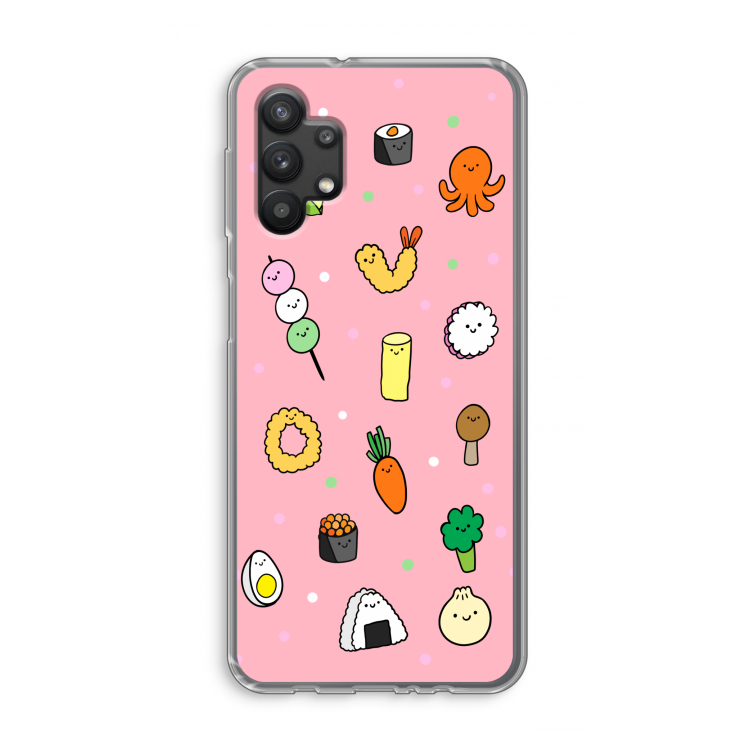 Happy bento friends: Samsung Galaxy A32 5G Transparant Hoesje