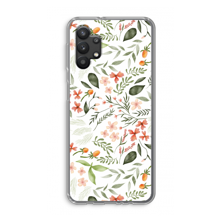 Sweet little flowers: Samsung Galaxy A32 5G Transparant Hoesje