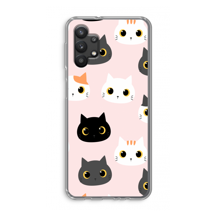 Katten: Samsung Galaxy A32 5G Transparant Hoesje