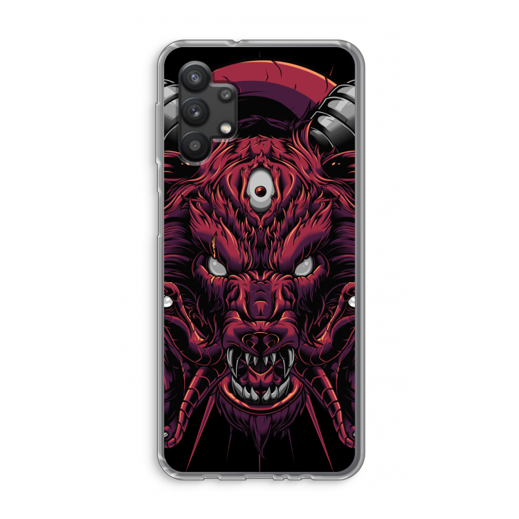 Hell Hound and Serpents: Samsung Galaxy A32 5G Transparant Hoesje
