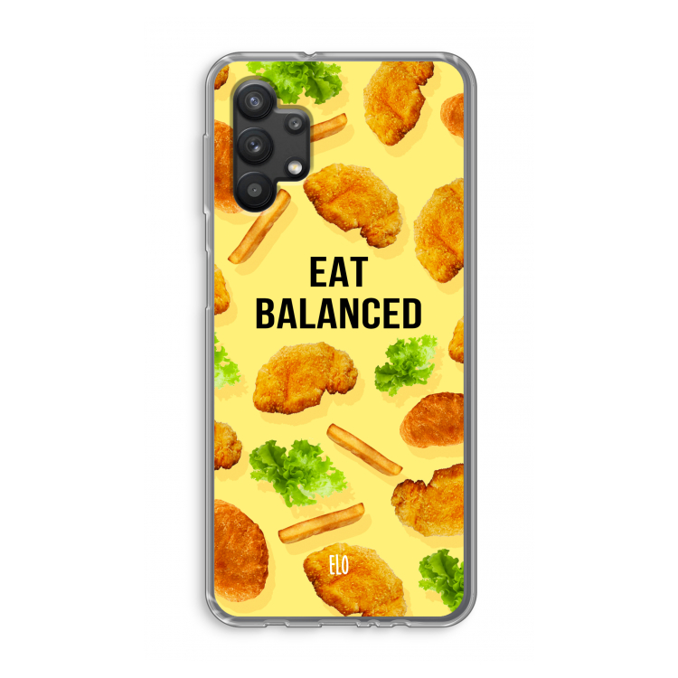 Eat Balanced: Samsung Galaxy A32 5G Transparant Hoesje