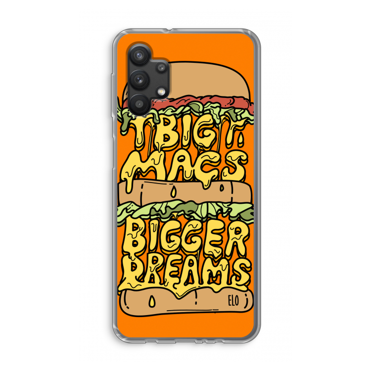 Big Macs Bigger Dreams: Samsung Galaxy A32 5G Transparant Hoesje