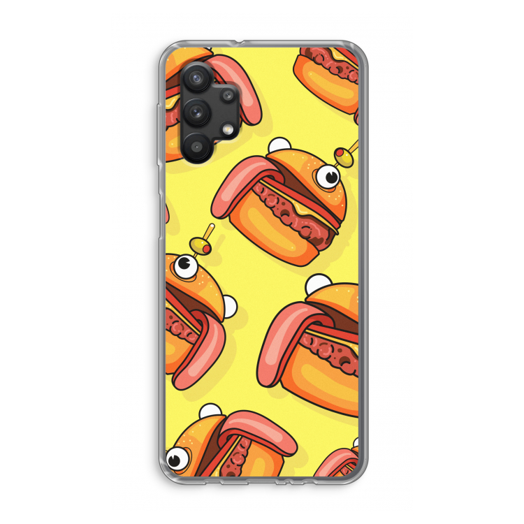 Hamburger: Samsung Galaxy A32 5G Transparant Hoesje