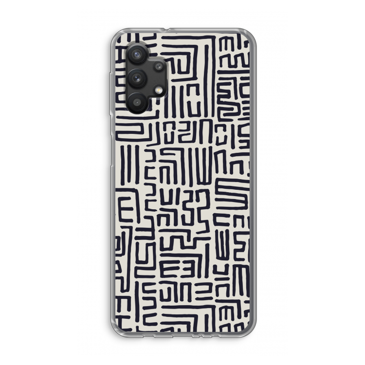 Moroccan Print: Samsung Galaxy A32 5G Transparant Hoesje