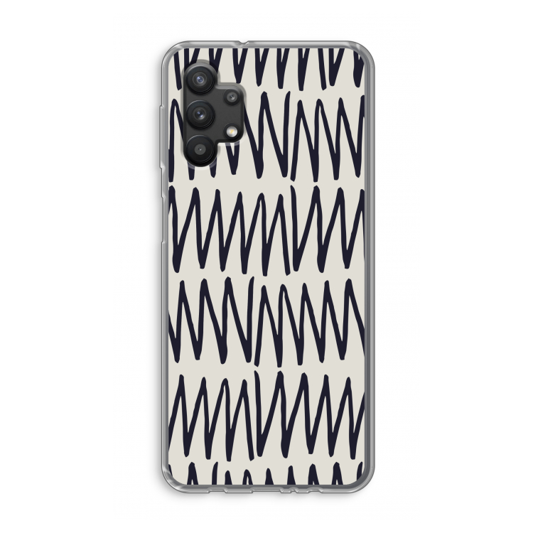 Marrakech Zigzag: Samsung Galaxy A32 5G Transparant Hoesje