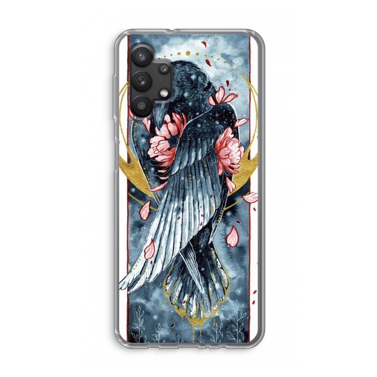 Golden Raven: Samsung Galaxy A32 5G Transparant Hoesje