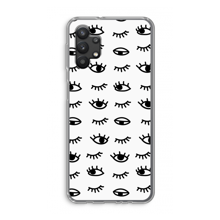 Eye pattern #2: Samsung Galaxy A32 5G Transparant Hoesje