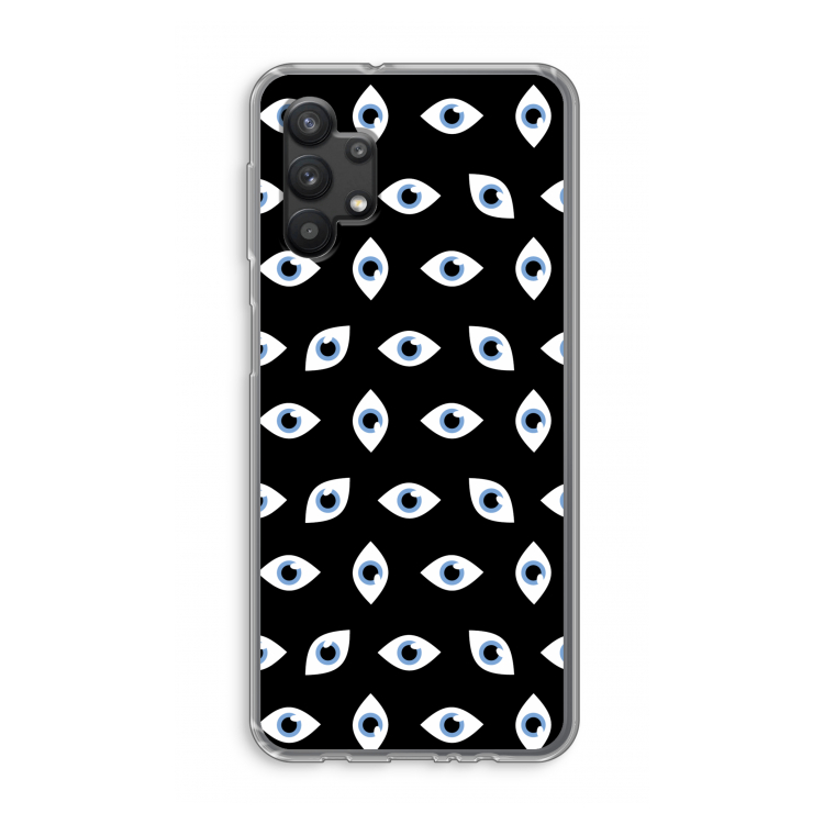 Eyes pattern: Samsung Galaxy A32 5G Transparant Hoesje