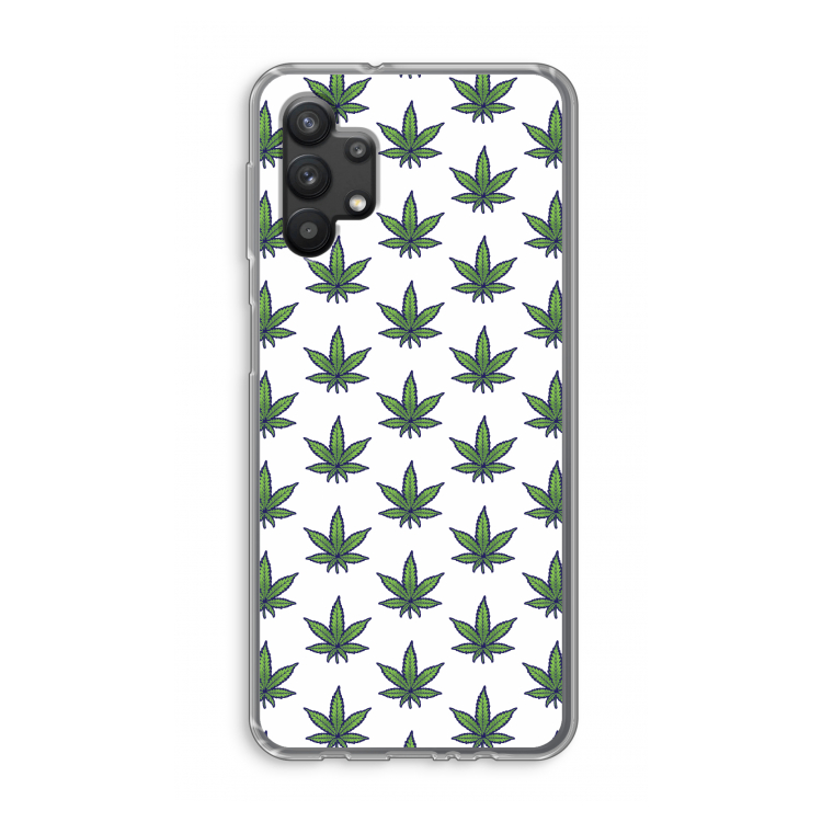 Weed: Samsung Galaxy A32 5G Transparant Hoesje