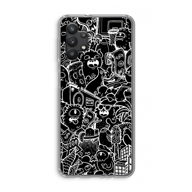 Vexx Black City : Samsung Galaxy A32 5G Transparant Hoesje