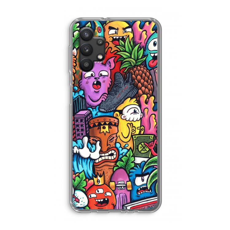 Vexx Mixtape: Samsung Galaxy A32 5G Transparant Hoesje