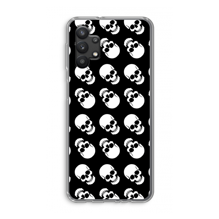 Musketon Skulls: Samsung Galaxy A32 5G Transparant Hoesje