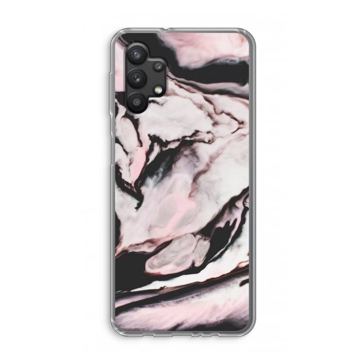 Roze stroom: Samsung Galaxy A32 5G Transparant Hoesje