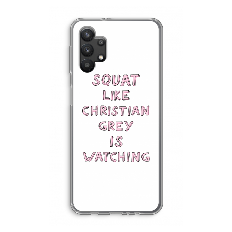 Christian Grey: Samsung Galaxy A32 5G Transparant Hoesje
