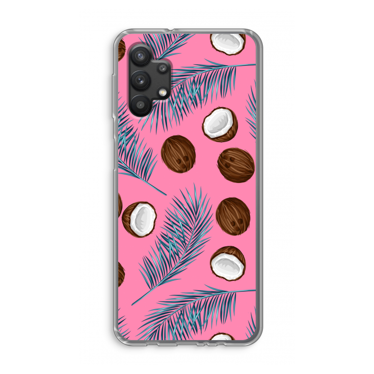 Kokosnoot roze: Samsung Galaxy A32 5G Transparant Hoesje