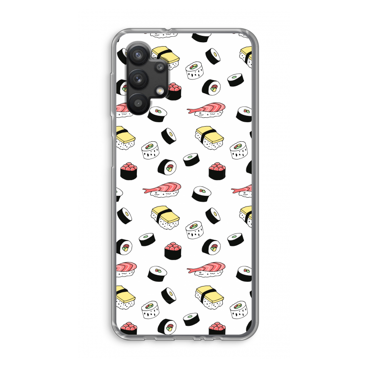 Sushi time: Samsung Galaxy A32 5G Transparant Hoesje