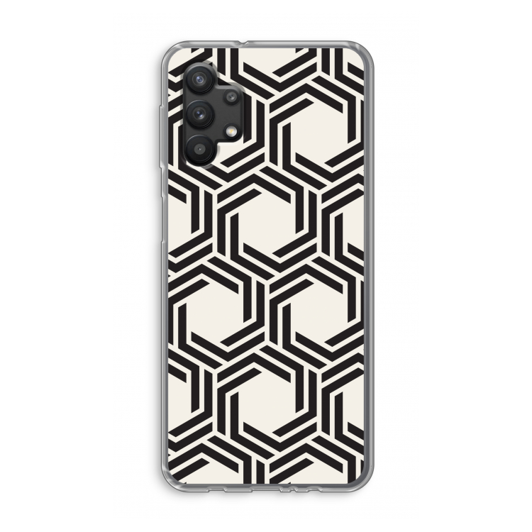 Geometrisch patroon: Samsung Galaxy A32 5G Transparant Hoesje