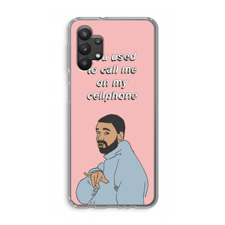 Hotline bling: Samsung Galaxy A32 5G Transparant Hoesje