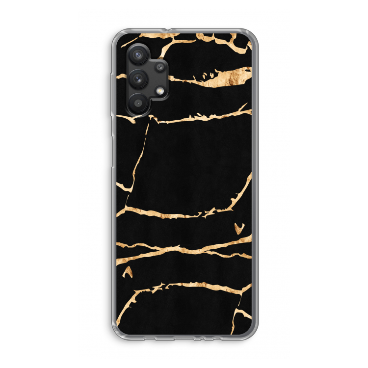 Gouden marmer: Samsung Galaxy A32 5G Transparant Hoesje