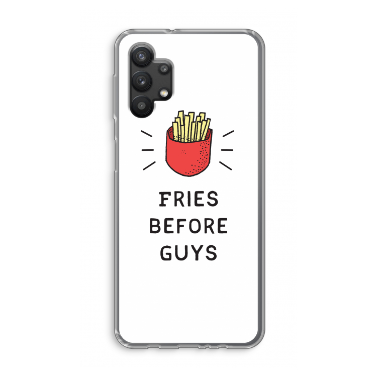 Fries before guys: Samsung Galaxy A32 5G Transparant Hoesje