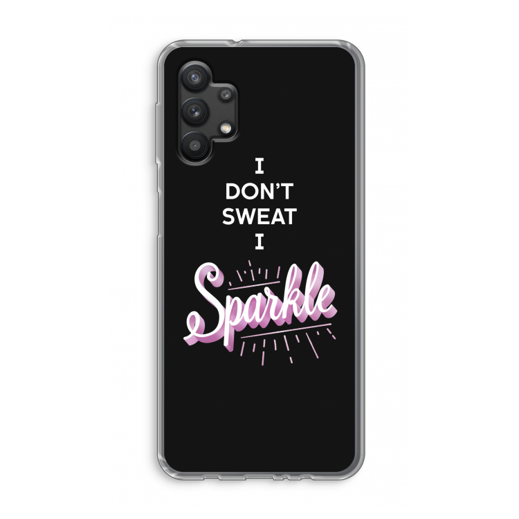 Sparkle quote: Samsung Galaxy A32 5G Transparant Hoesje