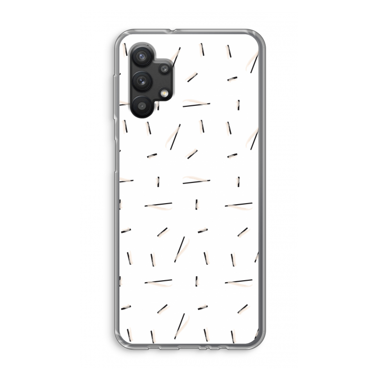 Hipster stripes: Samsung Galaxy A32 5G Transparant Hoesje
