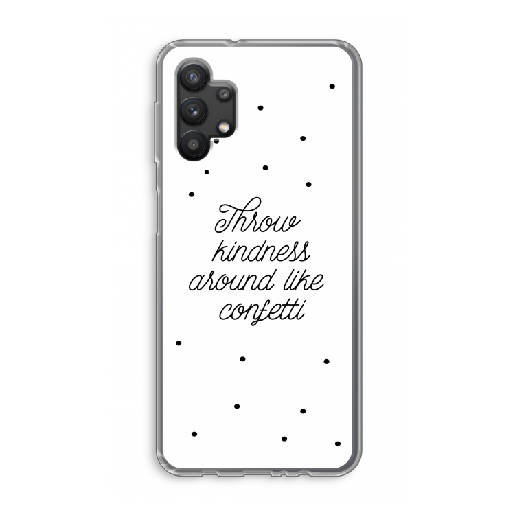 Confetti: Samsung Galaxy A32 5G Transparant Hoesje