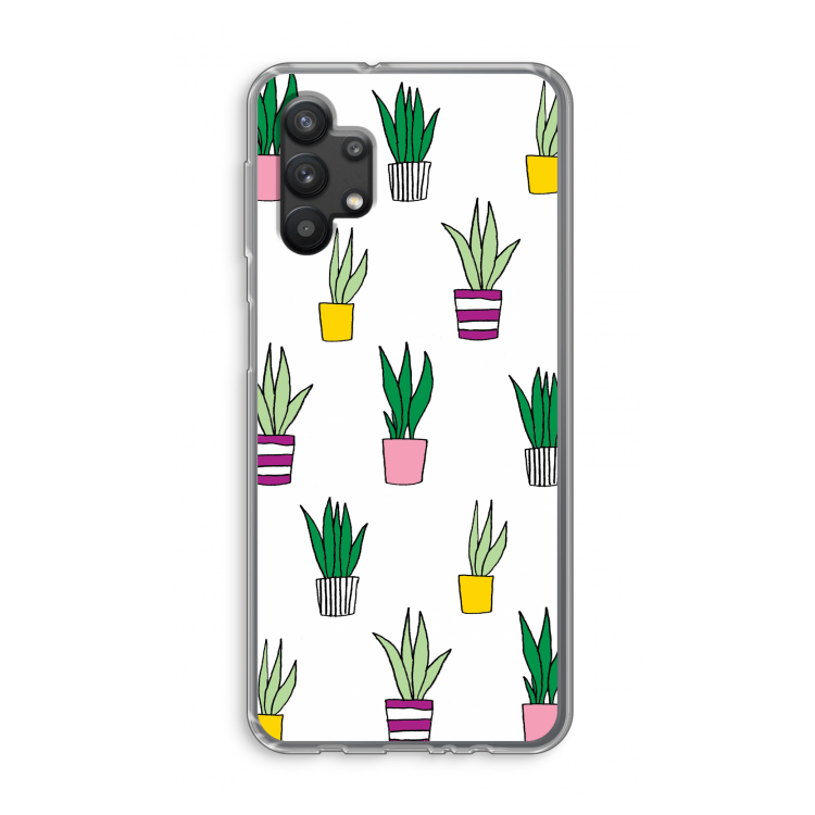 Sanseveria: Samsung Galaxy A32 5G Transparant Hoesje