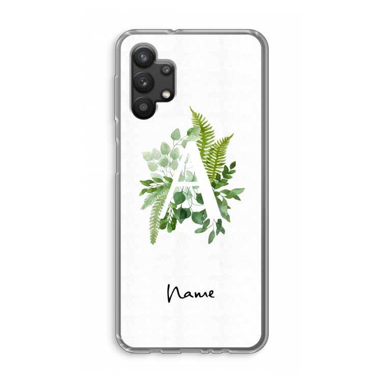 Green Brush: Samsung Galaxy A32 5G Transparant Hoesje