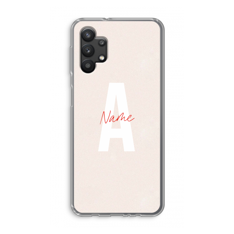 Strawberry Milkshake: Samsung Galaxy A32 5G Transparant Hoesje