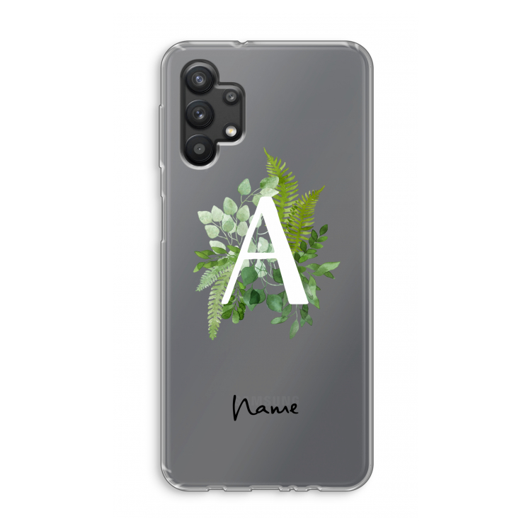 Green Brush: Samsung Galaxy A32 5G Transparant Hoesje