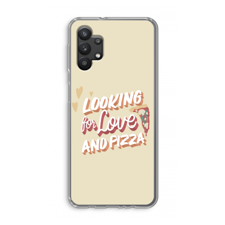 Pizza is the answer: Samsung Galaxy A32 5G Transparant Hoesje