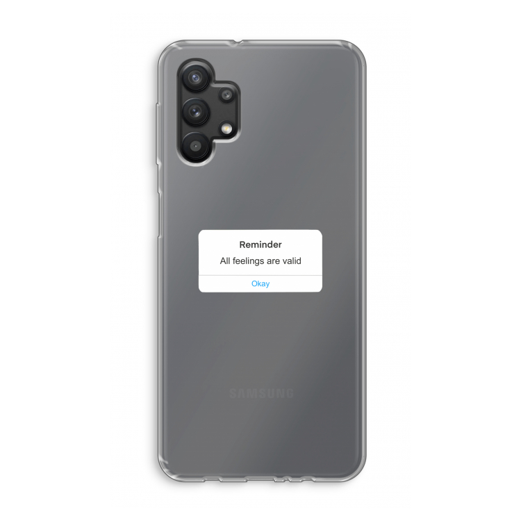 Reminder: Samsung Galaxy A32 5G Transparant Hoesje