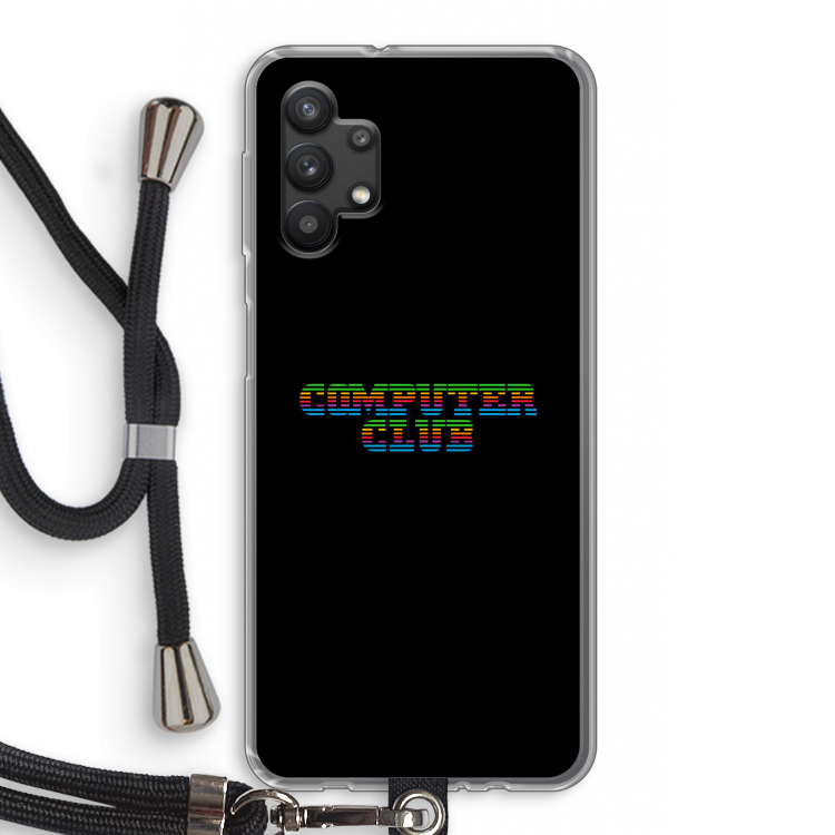 Retro: Samsung Galaxy A32 5G Transparant Hoesje met koord