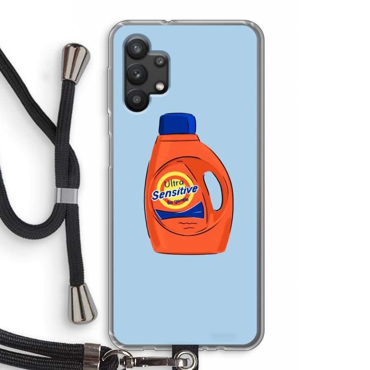 Ultra Sensitive: Samsung Galaxy A32 5G Transparant Hoesje met koord
